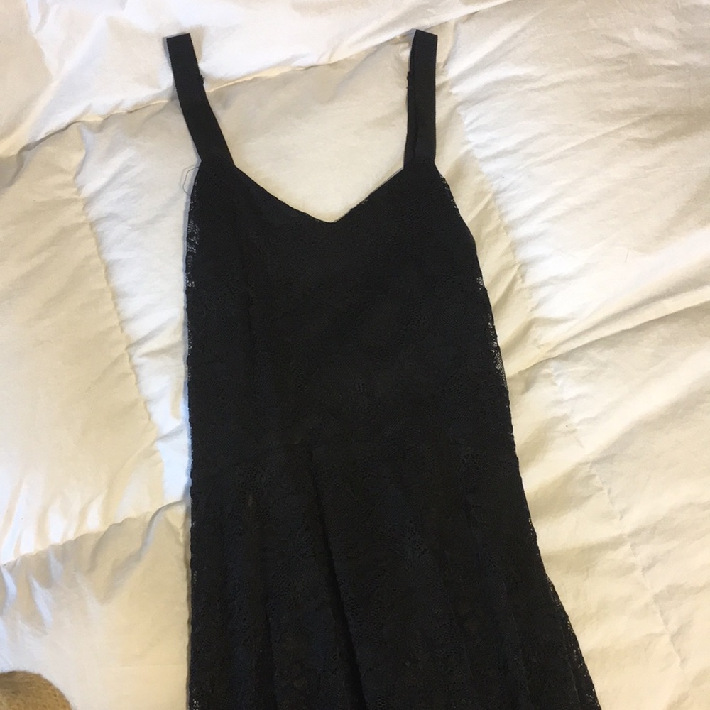 Free People black, lace dress.
